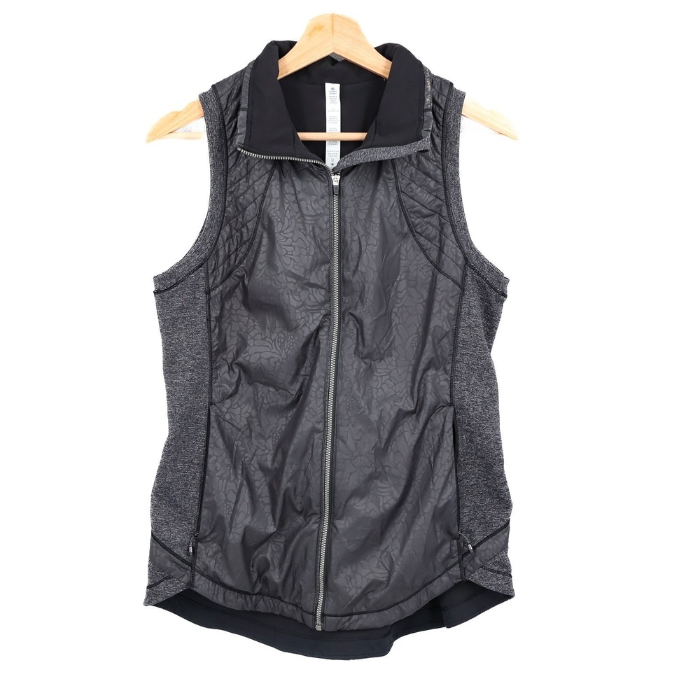 Lululemon Rebel Runner Vest Petal Camo Embossed Black Athletica Athleisure Run